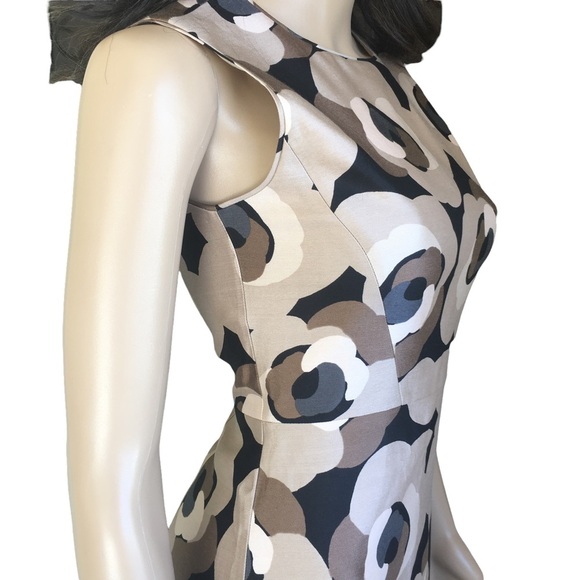 KATE SPADE Deco Rose Della Sheath Dress Cocktail Brown/black Women’s Sz 00 - Picture 7 of 15